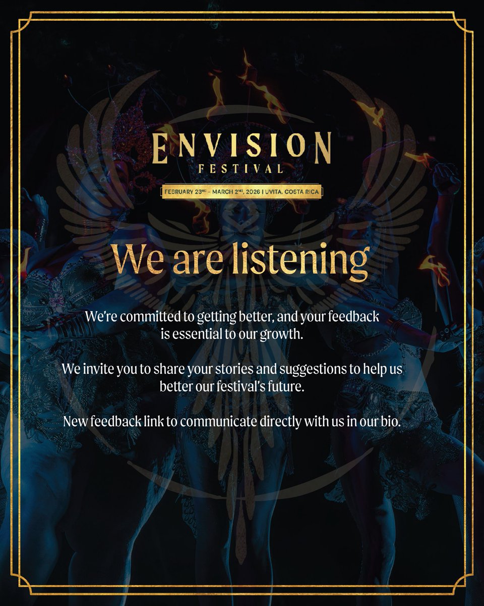 We are listening. Based upon the on the feedback we’ve received and our commitment to evolve, we’ve created a feedback form, linked in our bio, to continue improving our communication and consolidate your direct feedback.