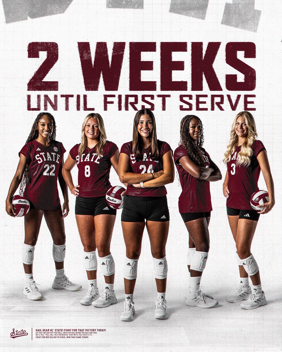 𝐓𝐖𝐎 𝐖𝐄𝐄𝐊𝐒 until we’re back in the Griss‼️

#HailState