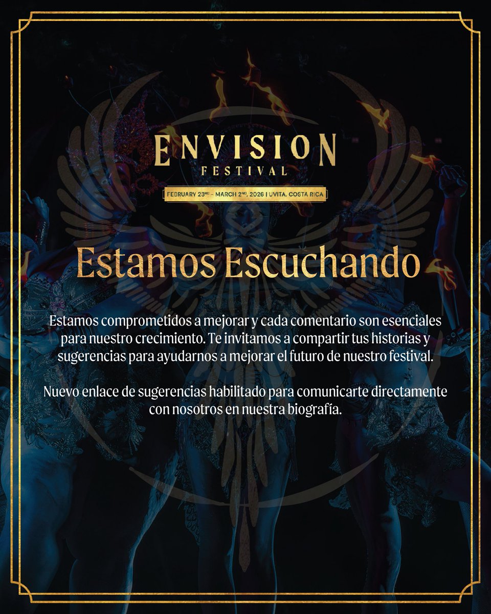 Estamos escuchando. Basándonos en los comentarios que hemos recibido y en nuestro compromiso de evolucionar, hemos creado un formulario de sugerencias y retroalimentación enlazado en nuestra biografía, para seguir mejorando nuestra comunicación y consolidar las opiniones directas