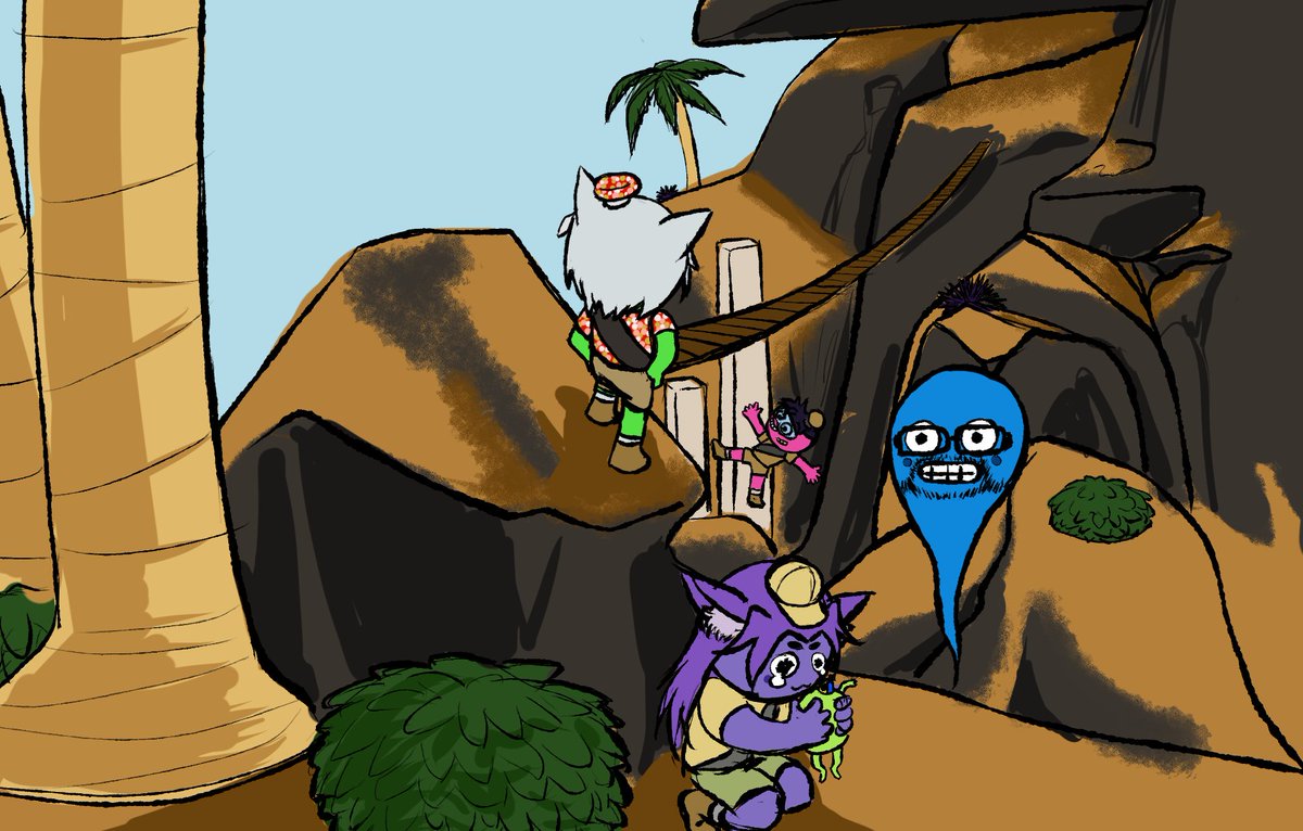 Peaking hard with friends today! Hanging with <a href="/purrodie/">Purrodie ᓚᘏᗢ</a> <a href="/ForestRaider/">ForestRaider🌱</a> and <a href="/djjonny_/">djjonny🎧(djjonny.bsky.social)</a> !

twitch.tv/helix101_

🎨by <a href="/ProjekHoi/">ProjekHoi</a>