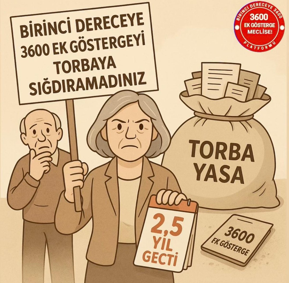 #MemurHakkınıİstiyor SÖZLER verileli 2.5 yıl oldu ama biz Memur ve Emeklileri halaa
#BirinciDereceye3600 Ek Gösterge İçin bekliyoruz.