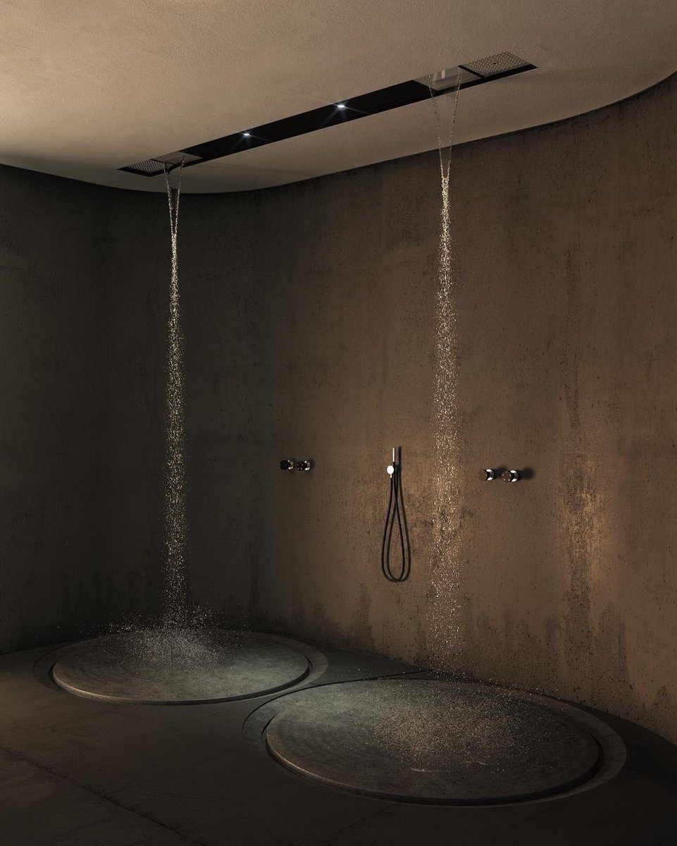 HOUSEPORN___'s tweet photo. Shared shower. https://t.co/XGQWkjac1W