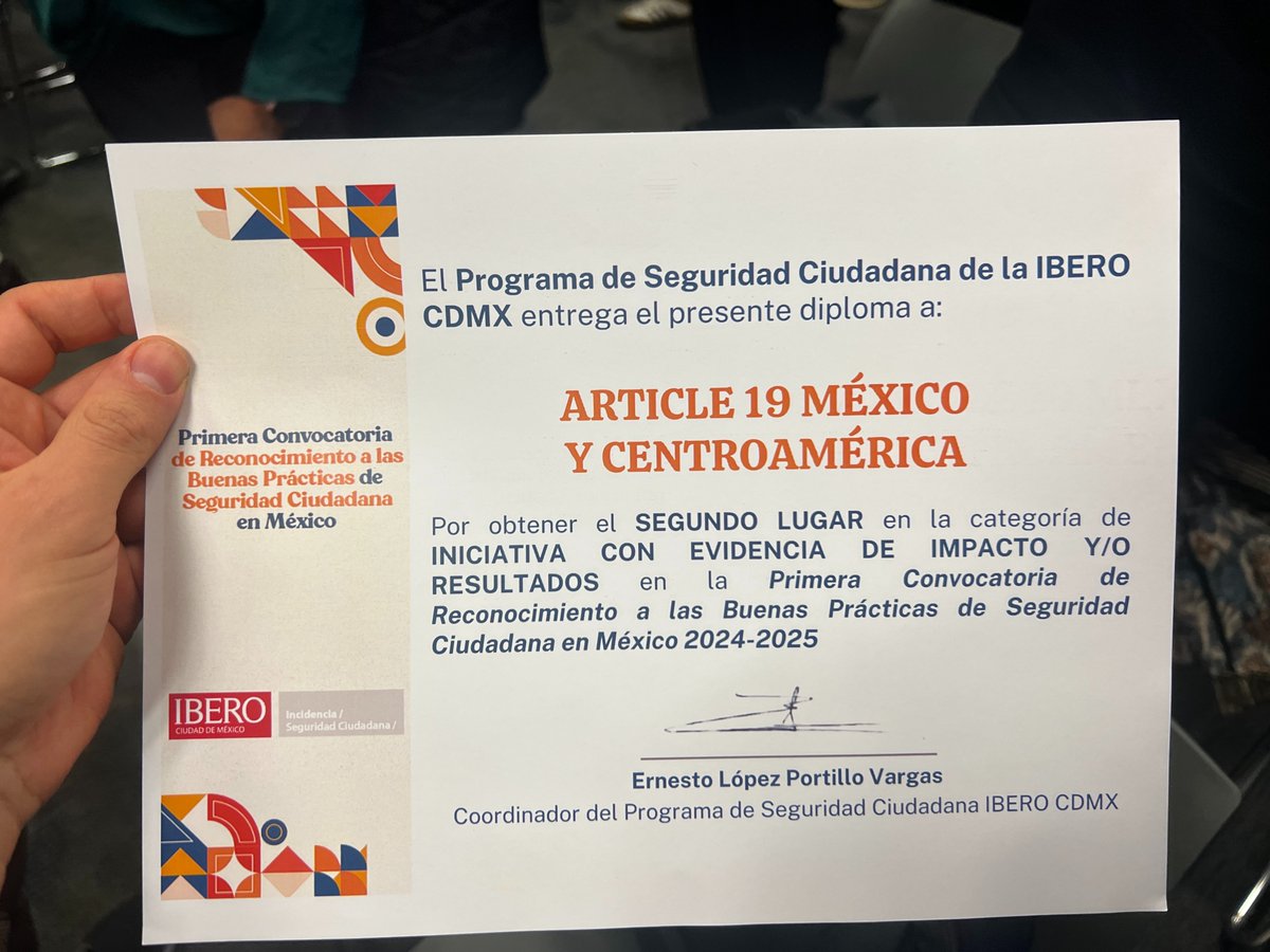 ARTICLE 19 México y Centroamérica tweet media