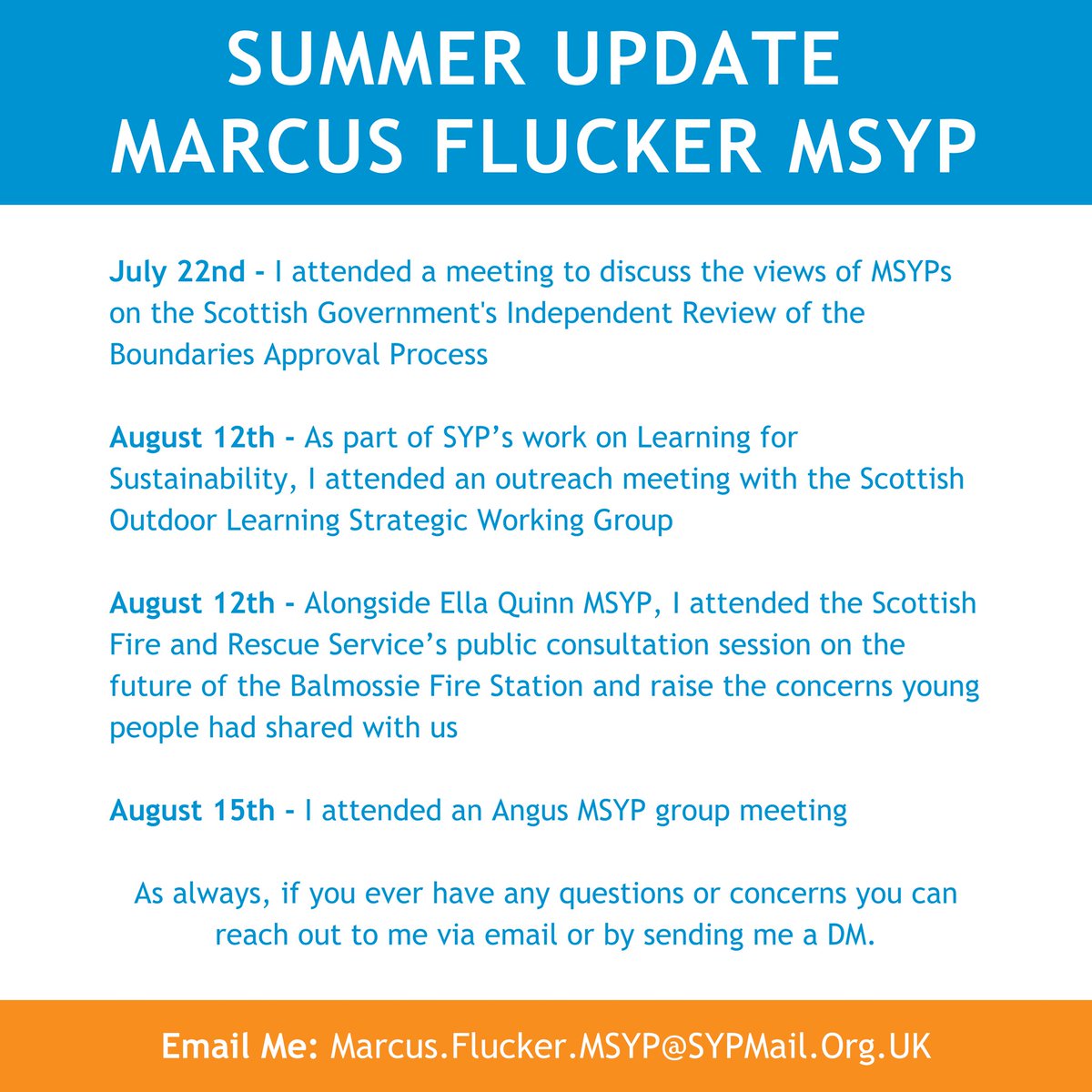 ☀️ Here’s my summer update – a snapshot of what I’ve been working on over the past few months as an MSYP.

📆 Looking forward to the second half of the year!