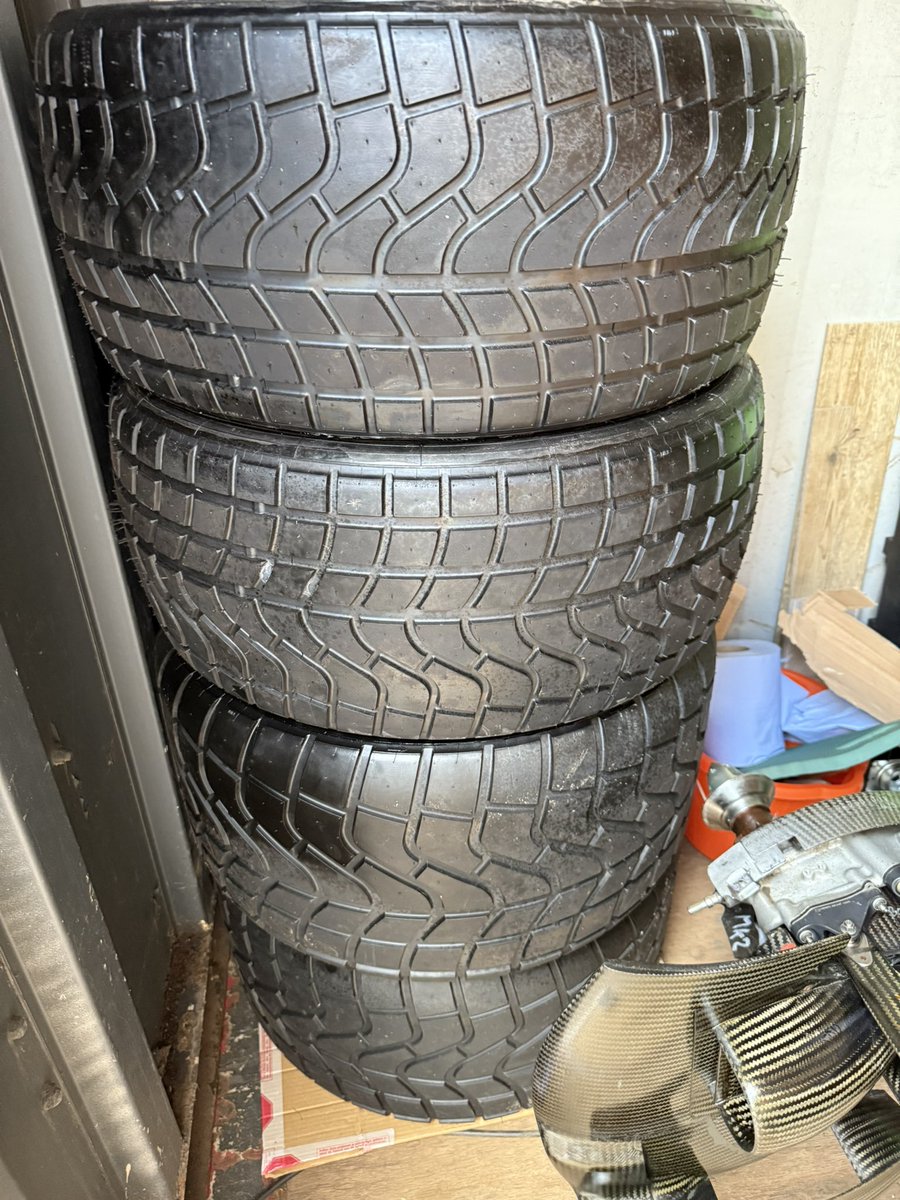 A new set of wets for <a href="/CaterhamF1/">Caterham F1 Team</a> CT05#1, one careful
Previous owner!