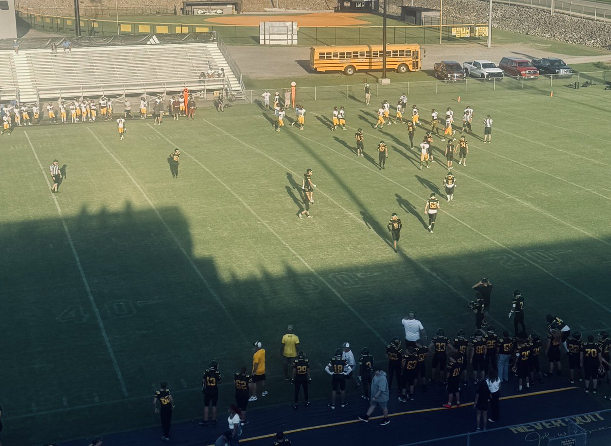 CountyMcminnFB's tweet photo. Last night was the final preseason test before the season kicks off! Thank you to Tyner for the work! Good luck this year! Now getting ready for week 1…. https://t.co/Lv1FR4cSVy