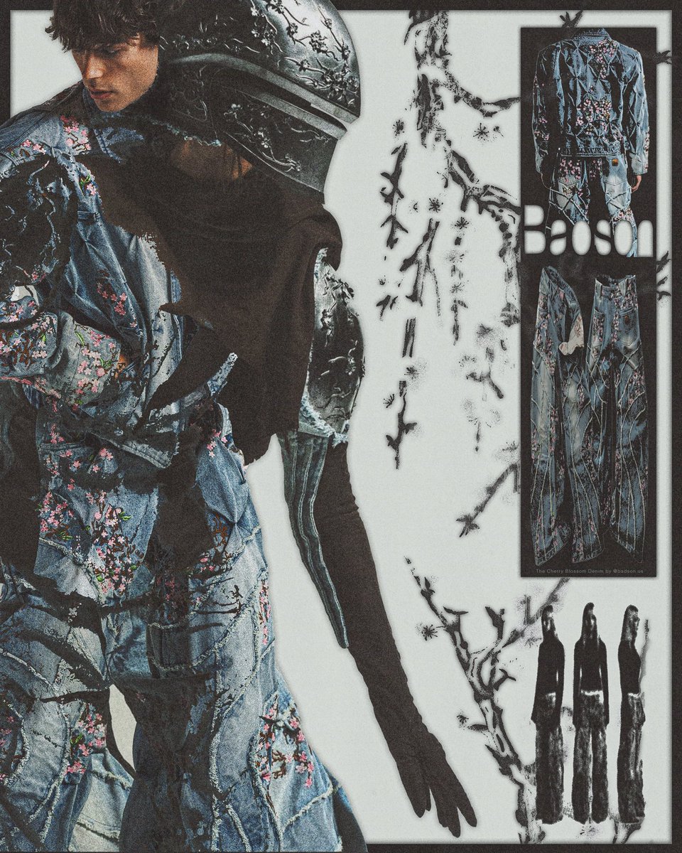 cherry blossom denim by badson