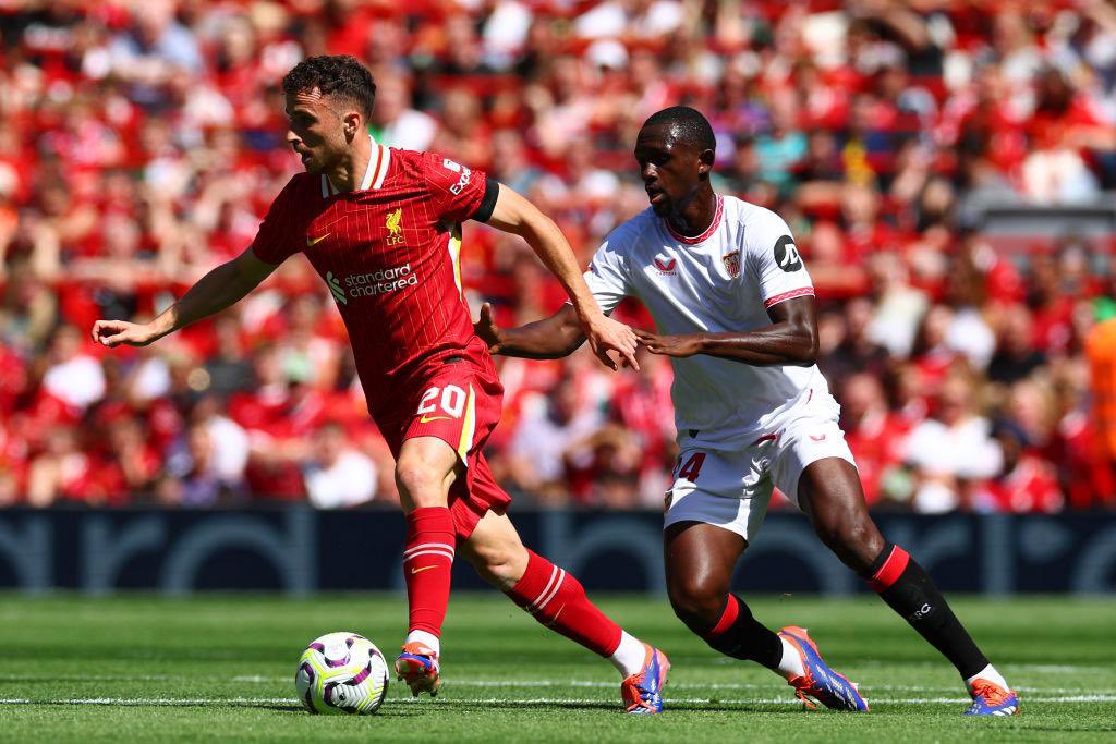 SevillaFC_ENG's tweet photo. Hello @LFC fans!

We had the honour of playing at Anfield just last season in pre-season. It was a real privilege to have come across Jota. Rest in peace ❤️

YNWA https://t.co/9YyrtOrKNH