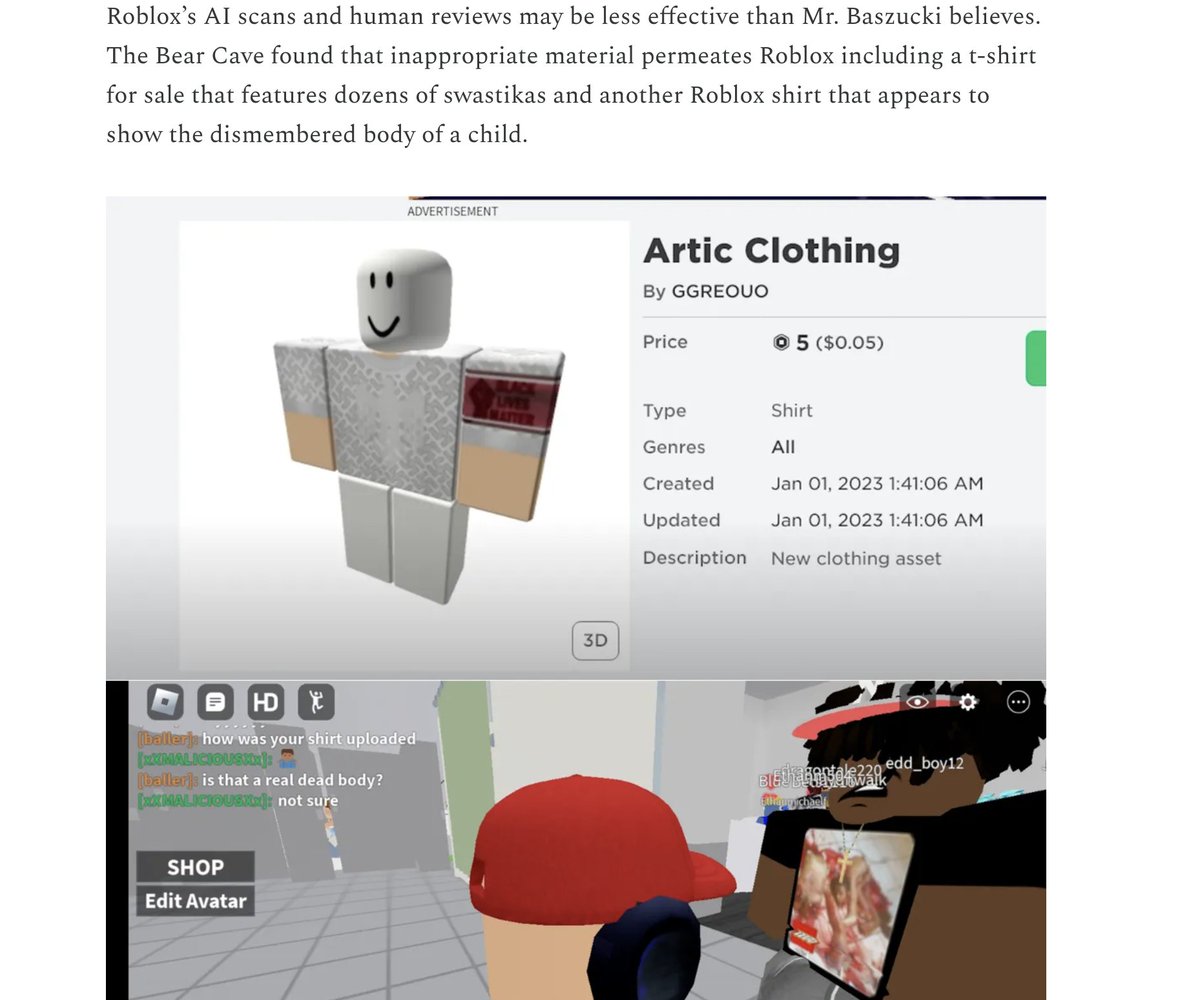 Roblox claims it Roblox claims it