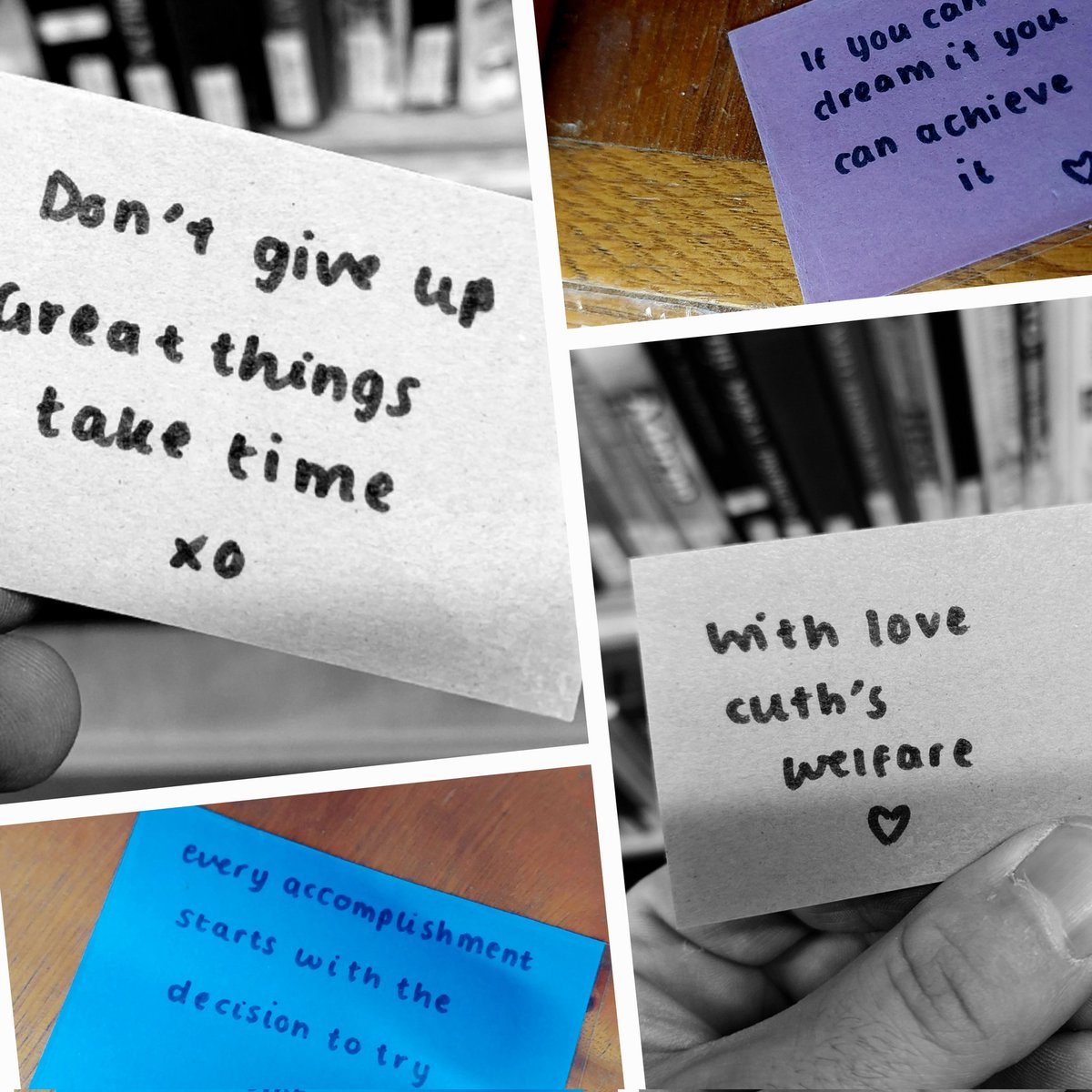 StCuthbert'sSociety (@cuthssociety) on Twitter photo If you'll be joining us <a href="/durham_uni/">Durham University</a> in a few weeks, we can't wait to welcome you! 🎓 In the meantime, here are some words of encouragement from our amazing student peer supporters, discovered between books during a bit of library spring cleaning today! 📚 #Community #Compassion If you'll be joining us <a href="/durham_uni/">Durham University</a> in a few weeks, we can't wait to welcome you! 🎓 In the meantime, here are some words of encouragement from our amazing student peer supporters, discovered between books during a bit of library spring cleaning today! 📚 #Community #Compassion