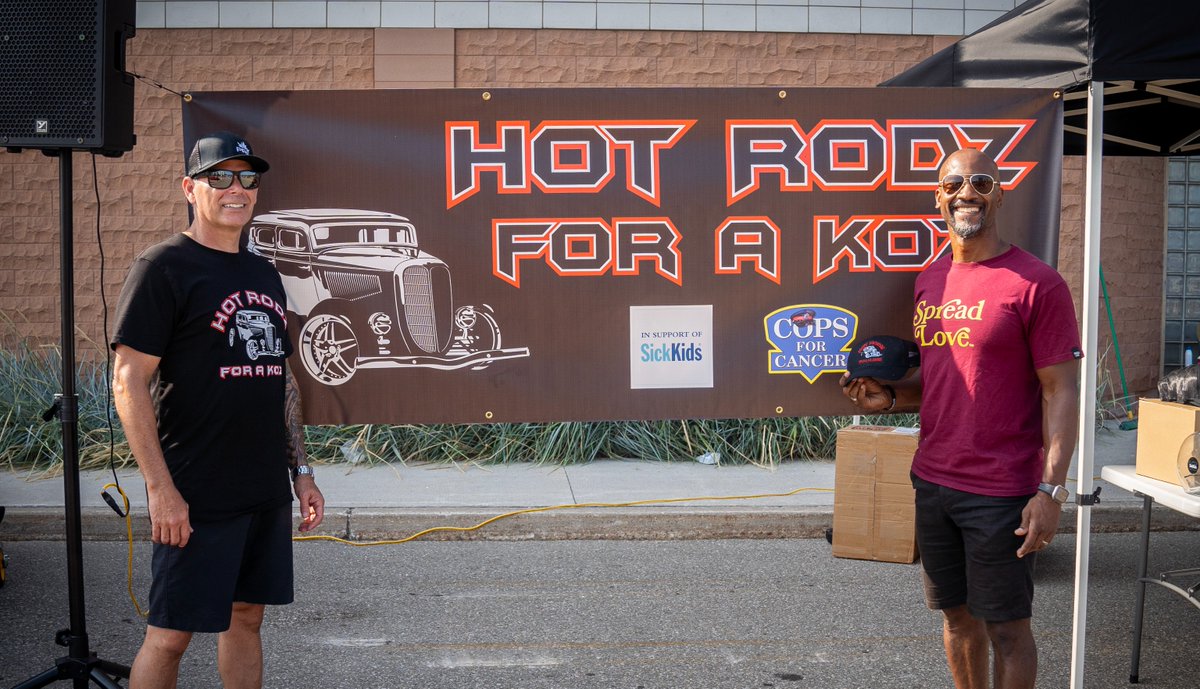 PeelPolice's tweet photo. A Hot Rodz Hit! Thanks to the overwhelming support and participation, this year the #HotRodzForAKoz event raised over $20,000 (and counting!) 👏

This year marked the 9th show and it was the biggest success yet, with proceeds being dedicated to Cops for Cancer and @sickkids. Congratulations to all the organizers for an outstanding success and a huge thank you to all the sponsors. #PeelRegion