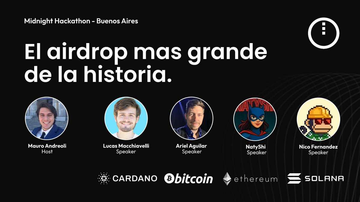Diegom₳c (@diegomac35) on Twitter photo 💥 Este panel va a dar que hablar…
En el 1er Hackathon de <a href="/MidnightNtwrk/">Midnight</a> en LATAM, <a href="/MauroAndreoliA/">Mauro Andreoli || Cardano Ambassador</a> modera a <a href="/arielaguilar/">EvangelistaBitcoin</a>, <a href="/NatyShi_/">NatyShi.eth 🦇🔊🏴</a>, <a href="/LucasMacchia2/">Lucas Macchiavelli</a> y <a href="/f0x1777/">Nico | Triton One | f0x17.sol</a> para charlar sobre <a href="/Bitcoin/">Bitcoin</a>, @Ethereum, <a href="/Cardano/">Cardano Community</a> y @Solana 🔥 💥 Este panel va a dar que hablar…
En el 1er Hackathon de <a href="/MidnightNtwrk/">Midnight</a> en LATAM, <a href="/MauroAndreoliA/">Mauro Andreoli || Cardano Ambassador</a> modera a <a href="/arielaguilar/">EvangelistaBitcoin</a>, <a href="/NatyShi_/">NatyShi.eth 🦇🔊🏴</a>, <a href="/LucasMacchia2/">Lucas Macchiavelli</a> y <a href="/f0x1777/">Nico | Triton One | f0x17.sol</a> para charlar sobre <a href="/Bitcoin/">Bitcoin</a>, @Ethereum, <a href="/Cardano/">Cardano Community</a> y @Solana 🔥