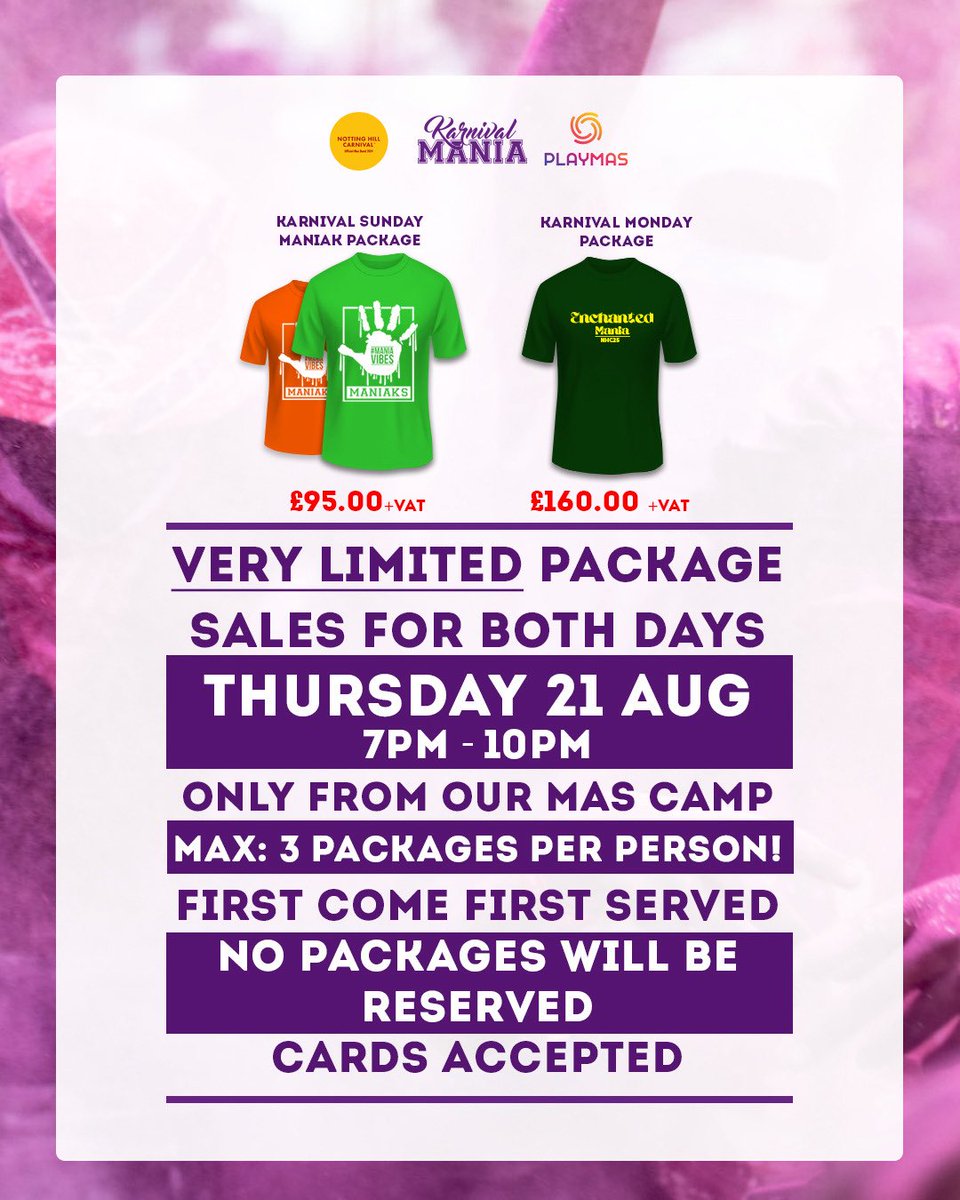 FIRST COME FIRST SERVED! 

PLEASE COME IN GOOD TIME 🙏🏾