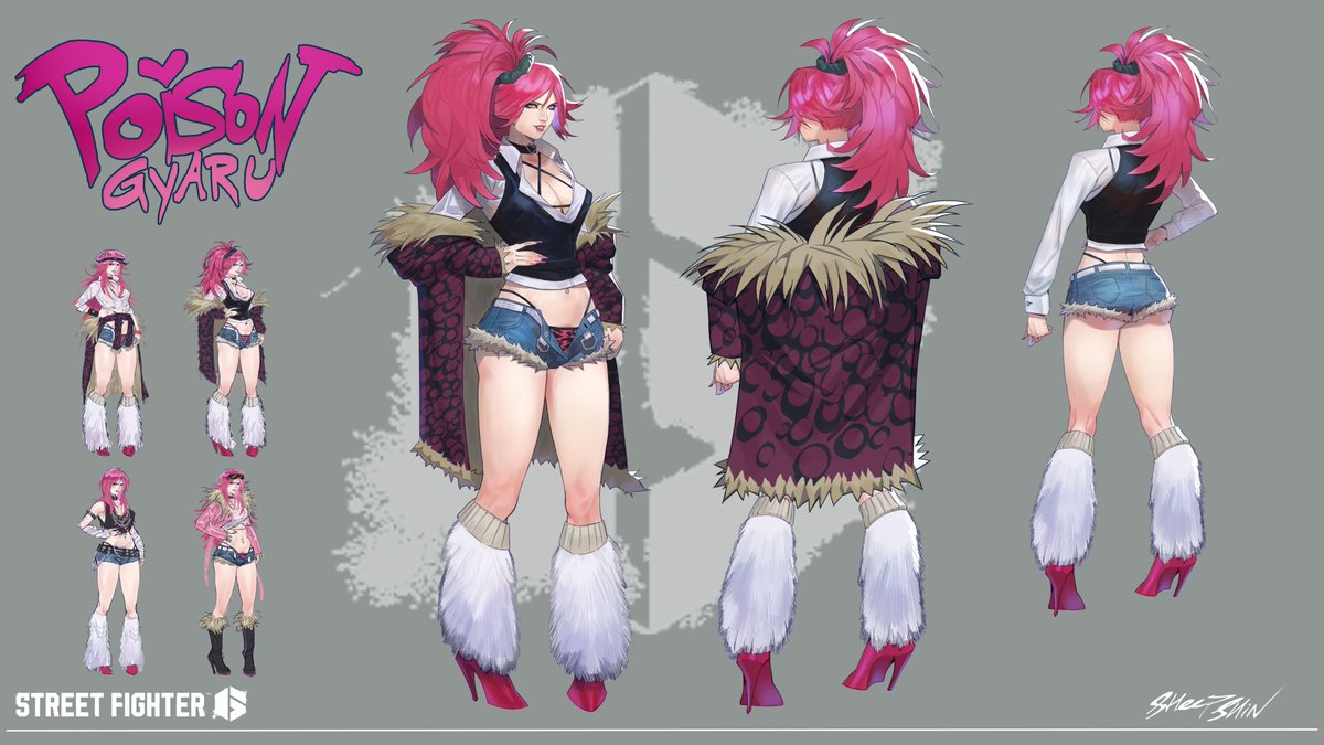 Street Fighter 6 Poison Fan Design Character Sheet