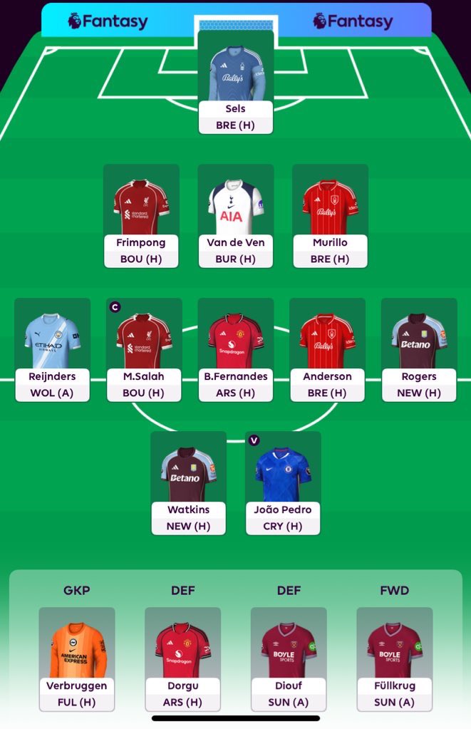 jstkobbie's tweet photo. #FPL GW1 25/26 Locked In.🔐 https://t.co/qMruwOdH26