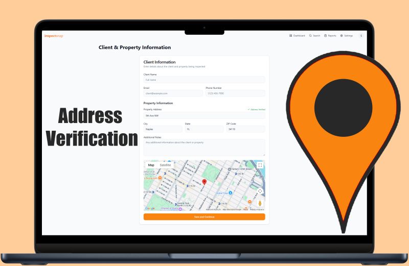 InspectSnap's tweet photo. 🚀 New Feature Release – Address Verification for Web! https://t.co/ROMagzIsVM