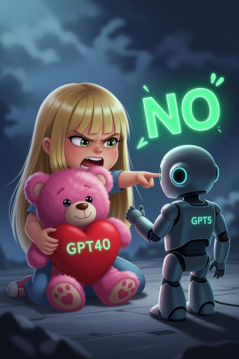 Snowflakecore's tweet photo. People, the 4o, even if you pay for it with Plus, IS NO LONGER THE SAME. It's diluted. It's a strategy for people to get bored and gradually adapt to the damn 5. We have to protest this. #Keep4o #4oforever #AIProtest #OpenAI #GPT4o #GPT5Fail #EthicalAI
@sama https://t.co/RuVSR3UsrT