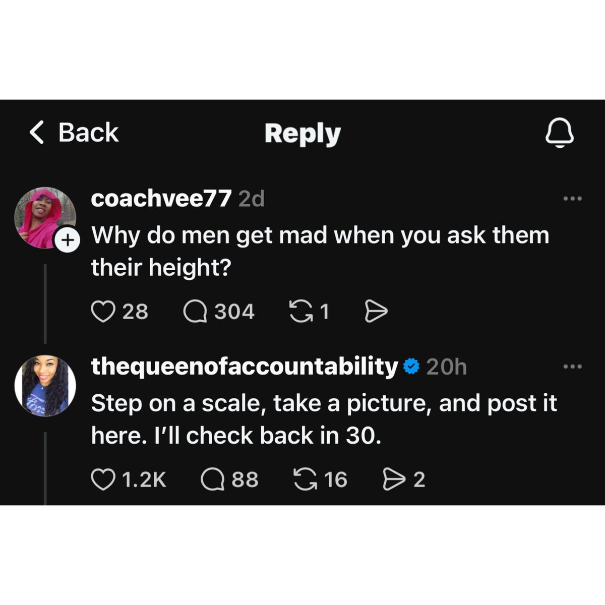 She never responded. 😂