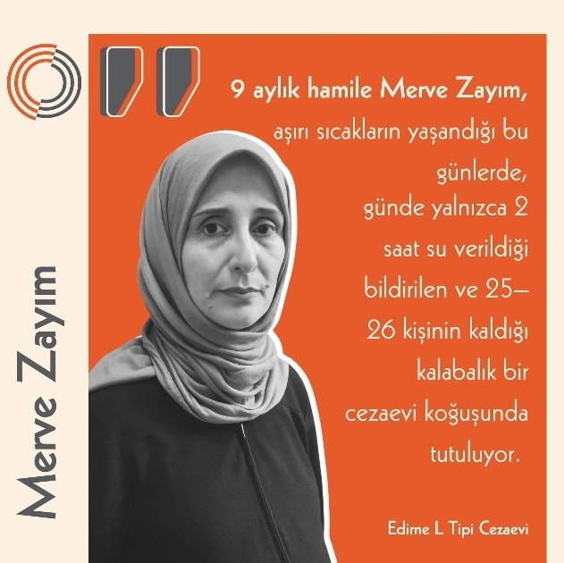 Edirne Cezaevi’nde haksız-hukuksuz yere esir tutulan 9 ayını doldurmuş masum kadın Merve Zayım, jandarma eşliğinde ve ring aracı ile doğuma götürülmesin...

KelepçeyleDoğum Olmasın