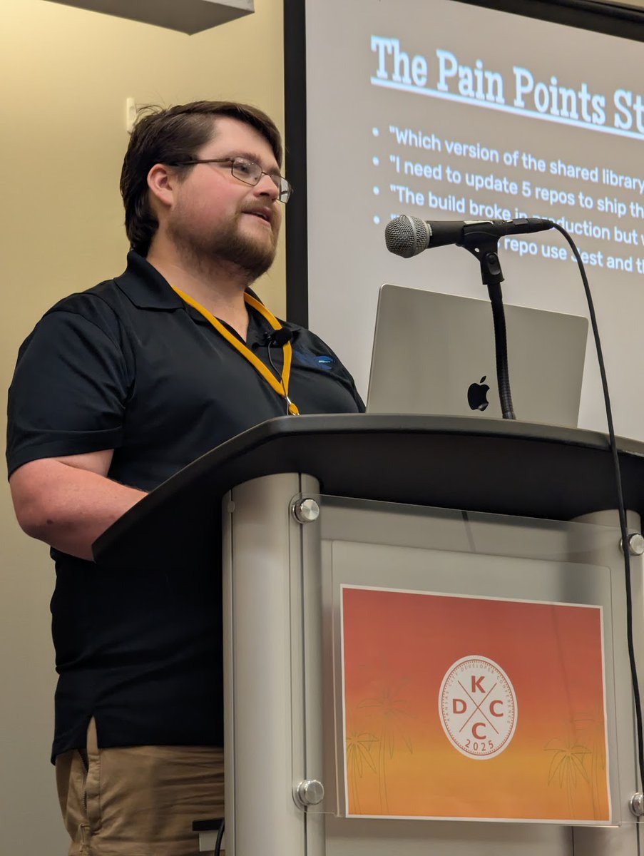 NxDevTools's tweet image. Awesome talk from @EnderAgent at #kcdc2025 today on Navigating Monorepo Adoption with Nx. 🔎

You can also catch us at @AngularConnect in Sept and @NGConf in Oct for more tips on keeping your builds fast, your workflows clean, and your developers happy! 😎