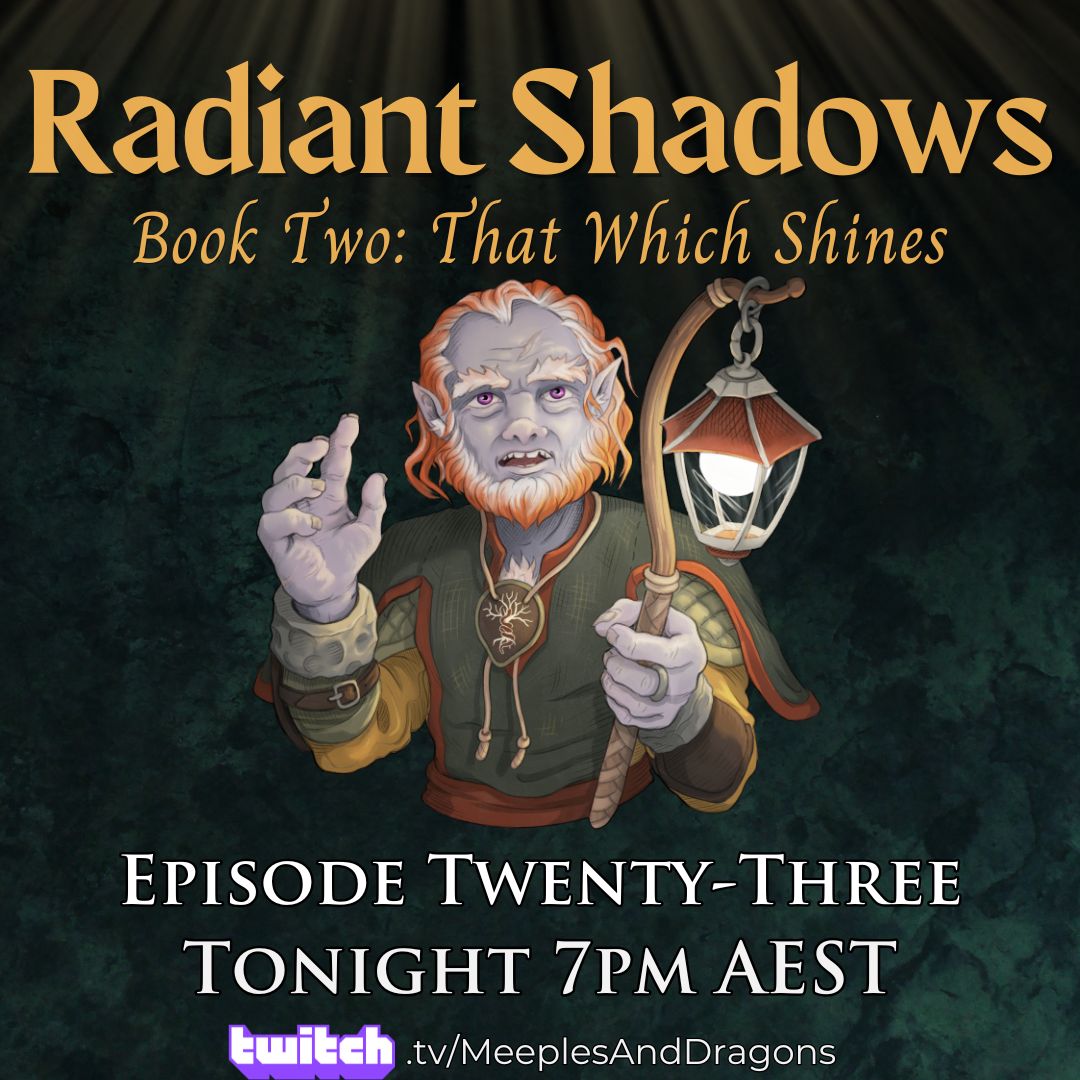 Our heroes have had a moments reprieve as they sail north, but late night partying has revealed something beneath the ship. Is it friend or foe, and what else might the high seas throw at them?

Join us at 7pm AEST to find out on twitch.tv/meeplesanddrag…

#dnd #ttrpg #actualplay