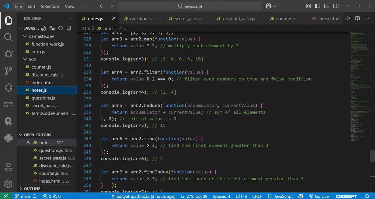 adityacs22's tweet photo. Day 14 of my #100DaysOfCode challenge!🚀
✅Problem no. --> 410 ,342 #LeetCode
✅1 medium BS problems on #gfg24
✅Module 3 (ML foundations) #AI #ML
✅Arrays +25 syntax questions #JS
✅Notes+ Git commits #github
#buildinginpublic #LearnInPublic #LearningJourney https://t.co/ndiBzUDzJU
