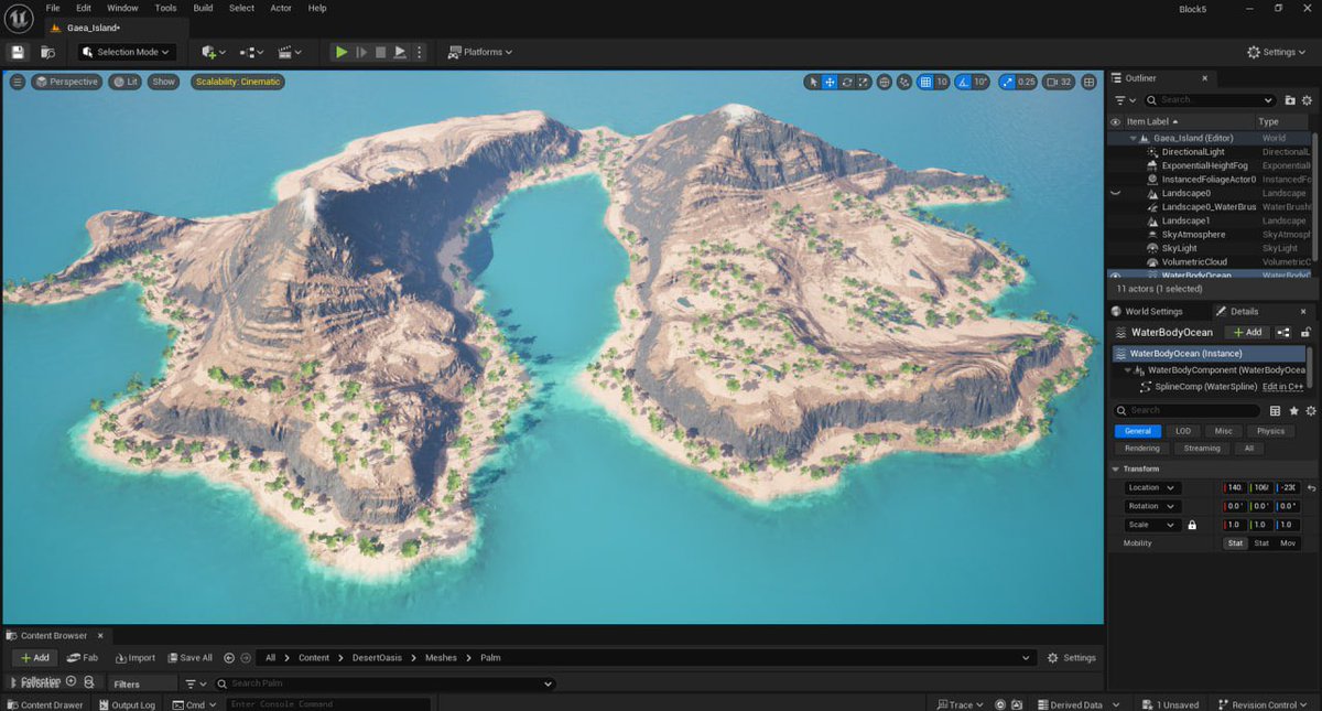 #UnrealEngine5 #GAEA