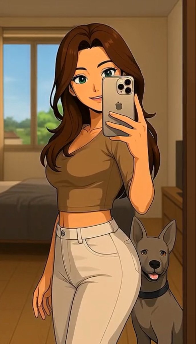 XisaBeauXeth's tweet photo. Me and my lovely dog❤️ thanks to Imagine by Grok🌺 

$NPI https://t.co/II5VlzabBR