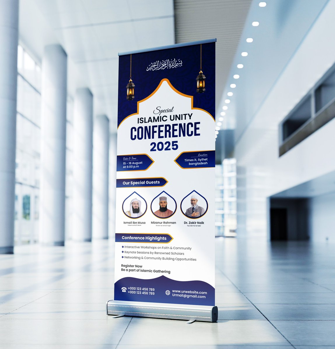 GraphXone03's tweet image. Conference Roll-Up Banner Design 😍
DM me if u need Custom Design