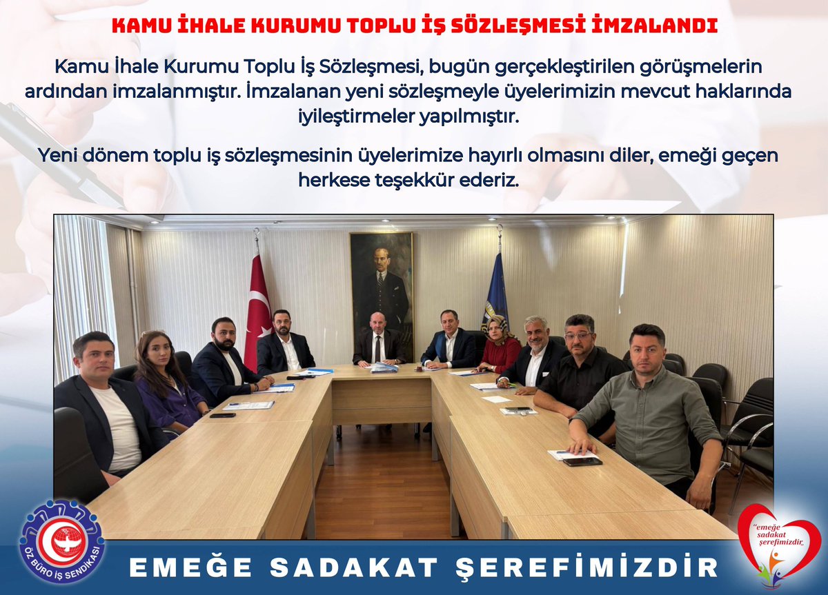 ↘️ <a href="/ozburois/">Öz Büro İş Sendikası</a> ( Öz Büro-İş ) Sendikası Kamu İhale Kurumun da Sözleşme İmzalandığını Duyurdu.!
<a href="/bakigulbaba/">Baki GÜLBABA</a>