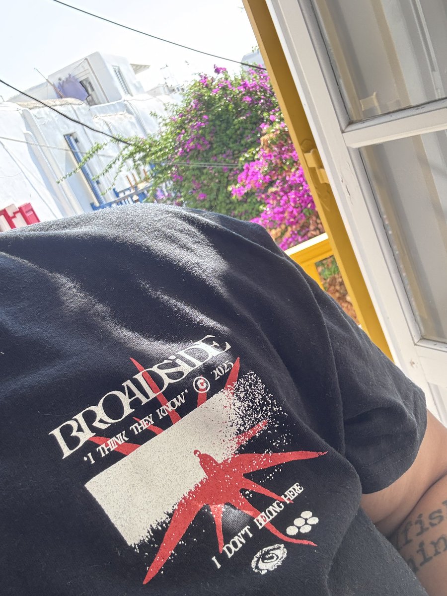 Broadside merch made it to Greece… so make sure to get your <a href="/Broadside_/">Broadside</a> merch today 🙌🏼🇬🇷