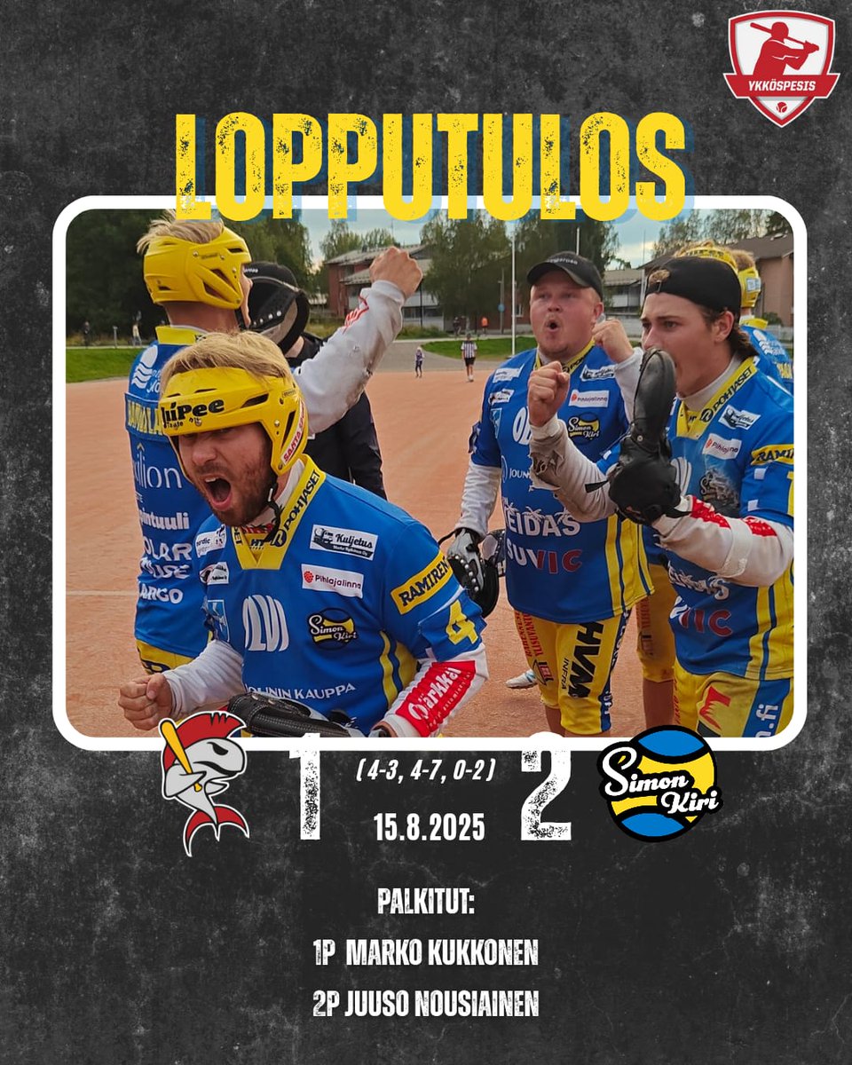 Koskenharjulta haettiin tärkeä voitto. 
 #pesis