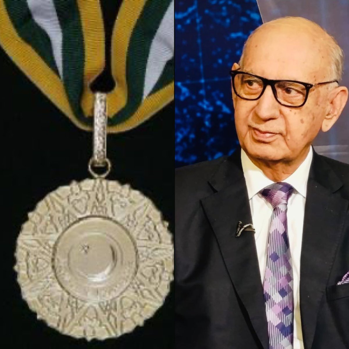 جناب عرفان صدیقی صاحب کو اُن کی عظیم علمی، ادبی اور صحافتی خدمات کے اعتراف میں سب سے بڑا سول ایوارڈ نشان امتیاز ملنے پر مبارکباد پیش کرتے ہیں۔