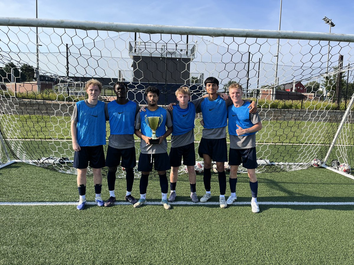 Game Day Eve Tradition of Quick Transition &amp; Cagey matches before our final exhibition match at <a href="/RavenMSoccer/">Benedictine MSoccer</a>. QT champs…team grey/red &amp; Cagey champs team navy. ⚔️🏆#JCCCMSOC #GOCAVS #LOCALTALENT #PATHWAYTOTHENEXTLEVEL