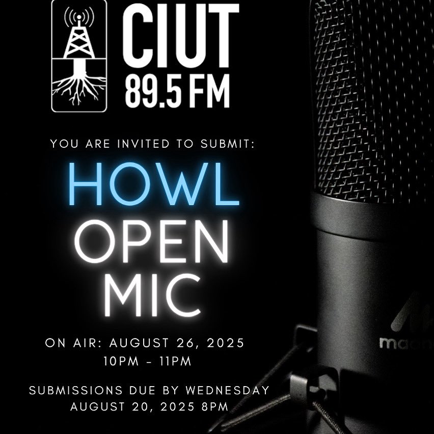 HOWL (@howl895fm) on Twitter photo 5 DAYS LEFT TO SUBMIT! August Howl Open Mic <a href="/CIUT895FM/">CIUT 89.5 FM</a> on air Aug 26 submissions due by Aug 20 - Do The Write Thing - Submissions guidelines here: instagram.com/p/DNYudmSysAo/… 5 DAYS LEFT TO SUBMIT! August Howl Open Mic <a href="/CIUT895FM/">CIUT 89.5 FM</a> on air Aug 26 submissions due by Aug 20 - Do The Write Thing - Submissions guidelines here: instagram.com/p/DNYudmSysAo/…