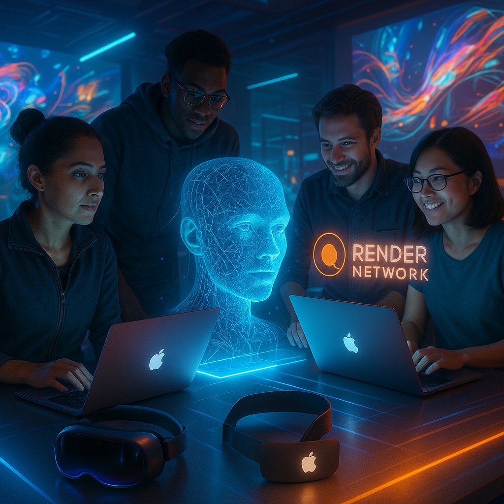 In response to a question about Apple, their lidar technology, and Render Network's collaboration with Apple's gen-ai/content creation goals:  
“Love Amit and the Luma AI team, we have been collaborating with them for a while, mostly on workflow integration in Render. obviously