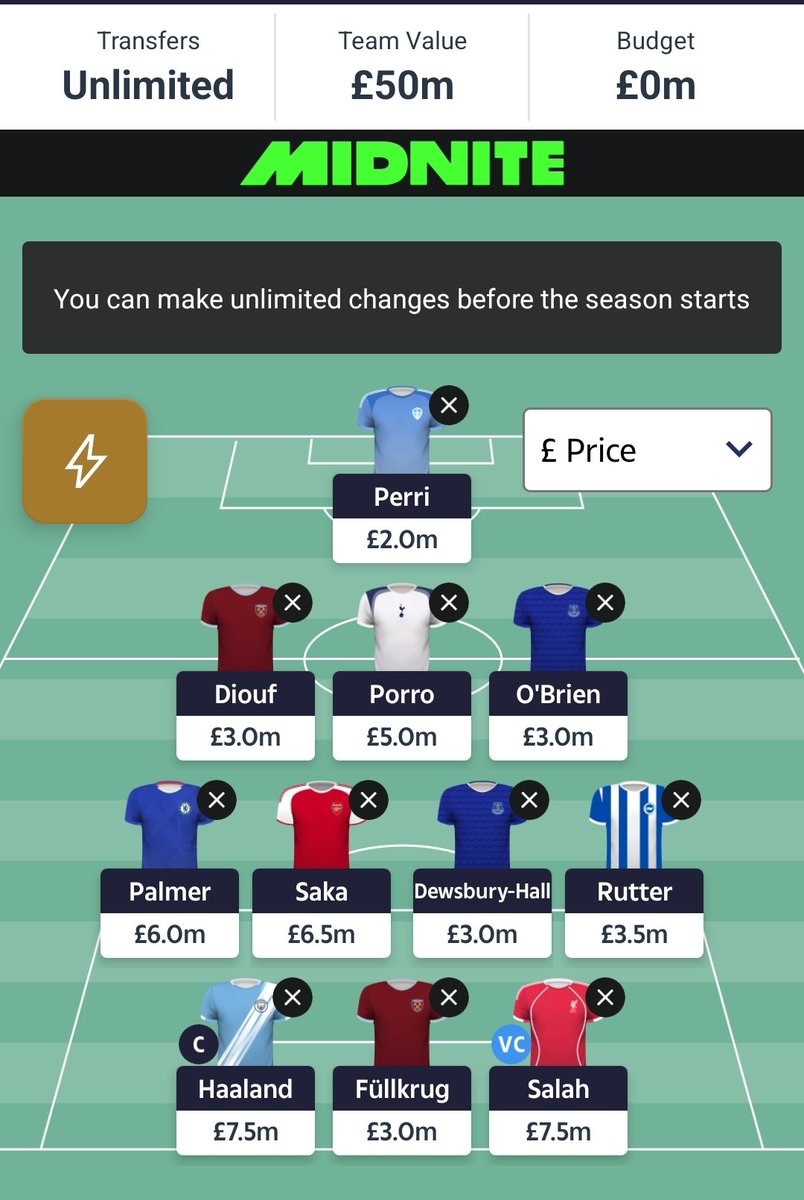 Connor (@conkerff) on Twitter photo AND ITS LIVEEEEEE!!!!
MY GW1 TEAM IS LOCKED IN! π
Haaland Cap π
Perri Perri chicken in goal π
WE'RE SO BACK π
Goodluck everybody!
#SunDreamTeam #SDT AND ITS LIVEEEEEE!!!!
MY GW1 TEAM IS LOCKED IN! π
Haaland Cap π
Perri Perri chicken in goal π
WE'RE SO BACK π
Goodluck everybody!
#SunDreamTeam #SDT