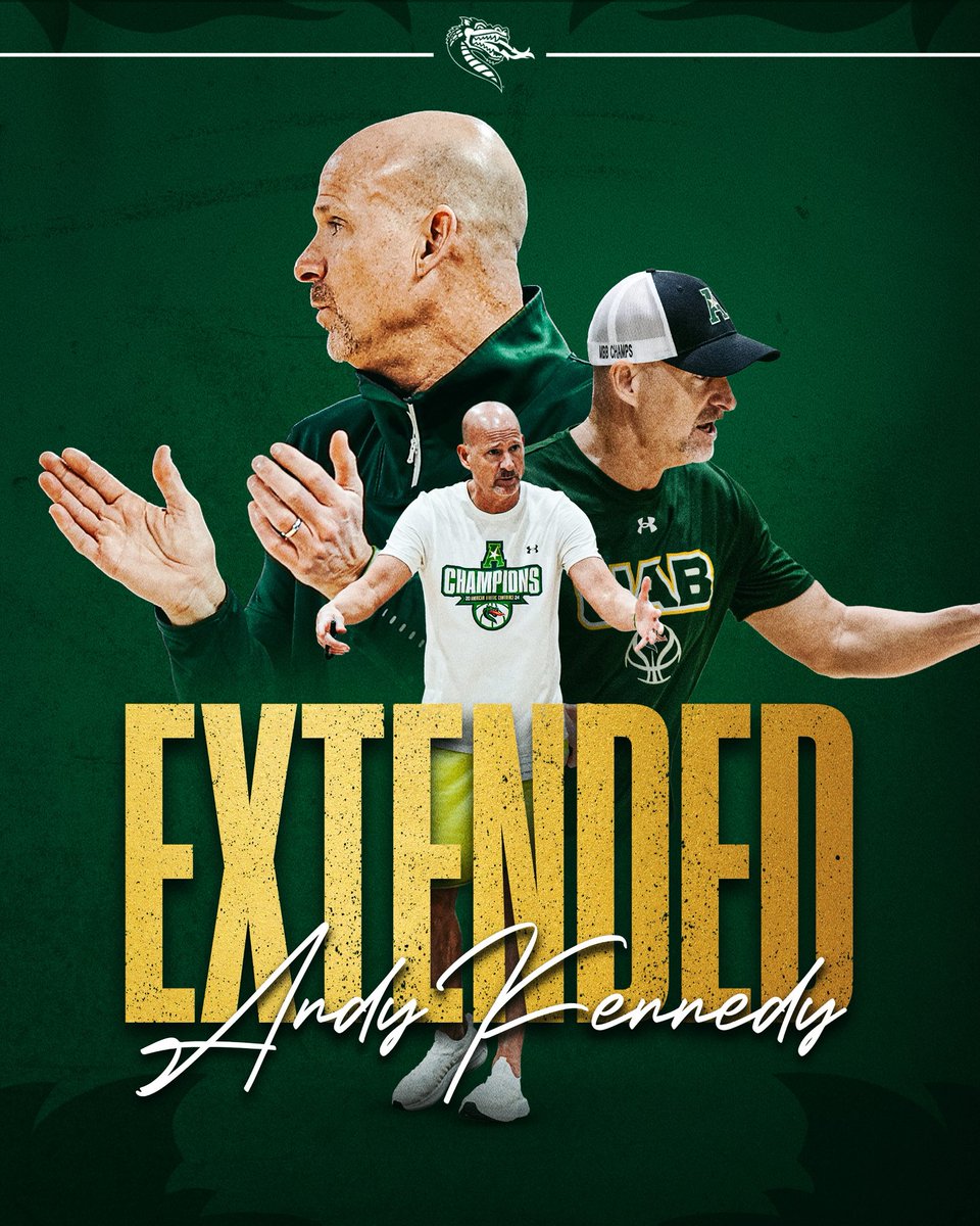 UAB Men's Basketball (@uab_mbb) on Twitter photo 𝑪𝑶𝑵𝑻𝑹𝑨𝑪𝑻 𝑬𝑿𝑻𝑬𝑵𝑫𝑬𝑫 ✍️
Andy Kennedy has been extended through the 2030-31 season 🐉
#WinAsOne | <a href="/CoachAK13/">Andy Kennedy</a> 𝑪𝑶𝑵𝑻𝑹𝑨𝑪𝑻 𝑬𝑿𝑻𝑬𝑵𝑫𝑬𝑫 ✍️
Andy Kennedy has been extended through the 2030-31 season 🐉
#WinAsOne | <a href="/CoachAK13/">Andy Kennedy</a>