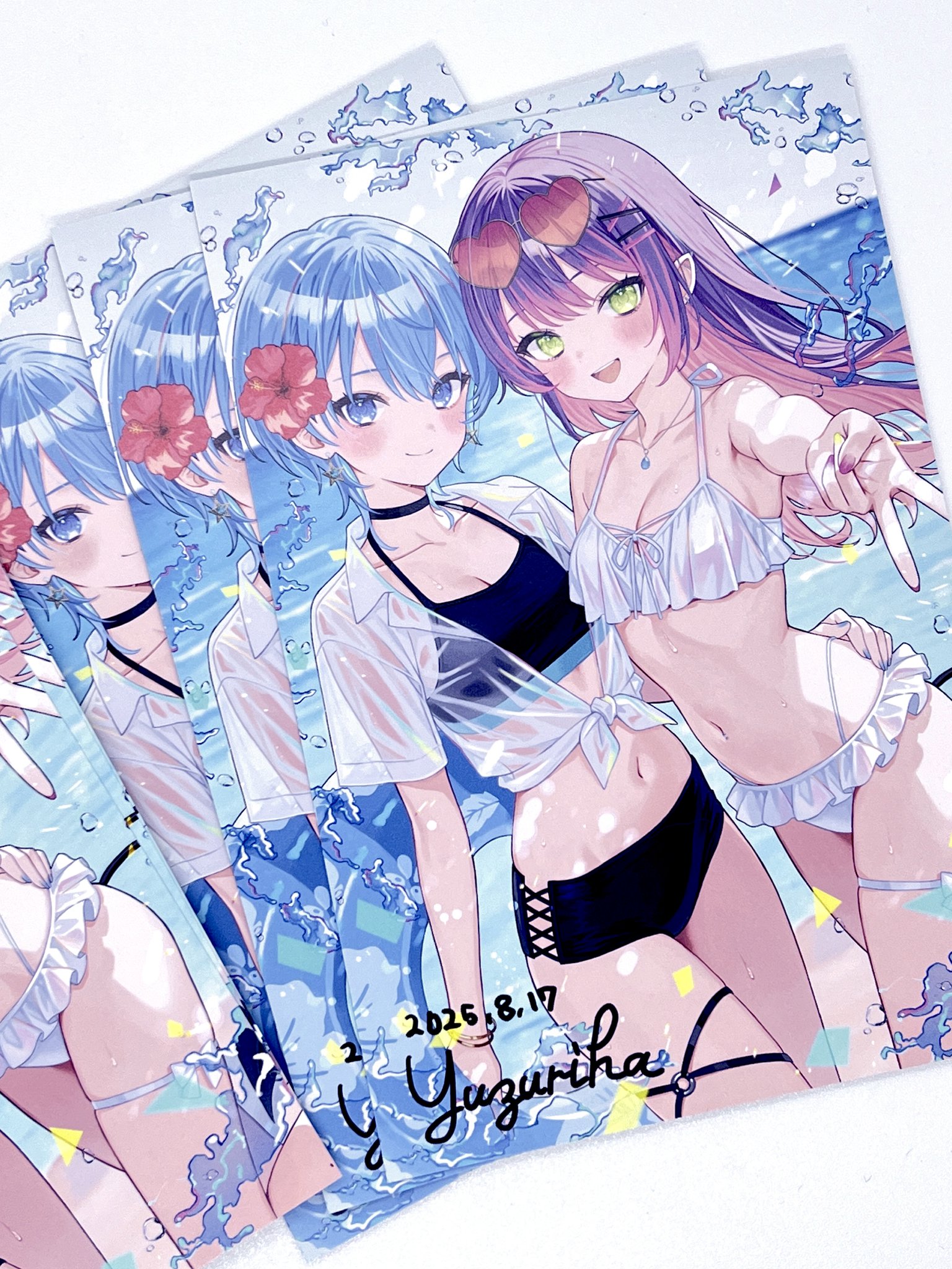 すのこタン。三ツ雪柚菜+Ixy先生　サイン色紙 すのこタン。三ツ雪柚菜+Ixy先生 サイン色紙 書 - 書