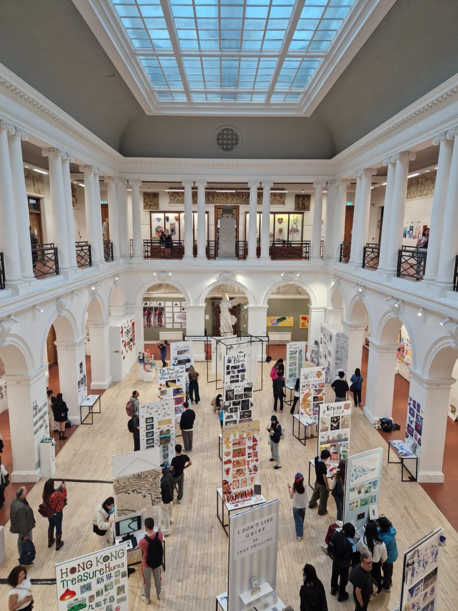 this past weekend, concept art for Hallow Blade was shown at an exhibition! all of this was set up and done by <a href="/huhrizon/">𝐇𝐀𝐑𝐑𝐘</a>