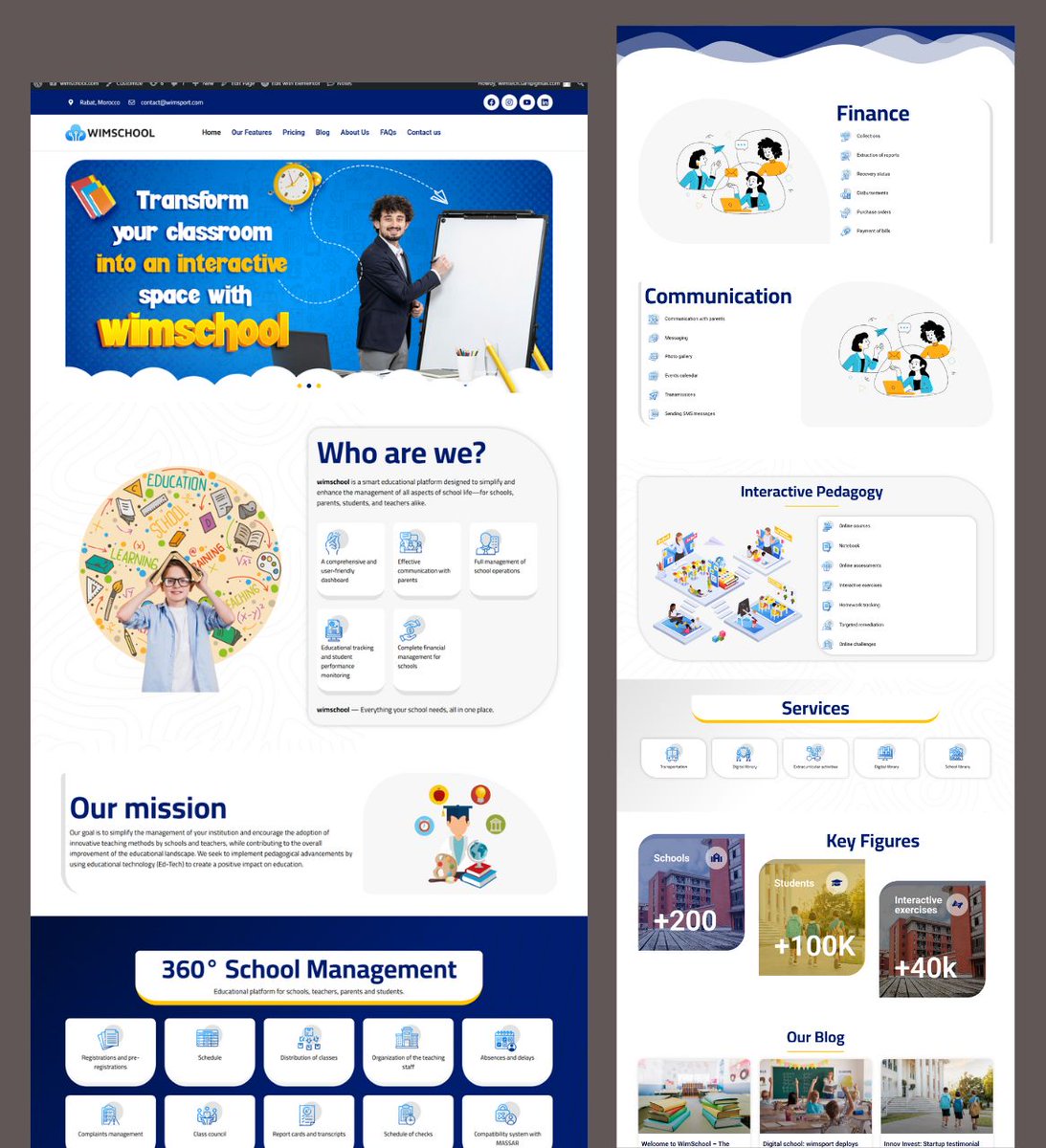 School Website Design Using WordPress with SEO Optimization.

How does it look? DM me for your Website Project.