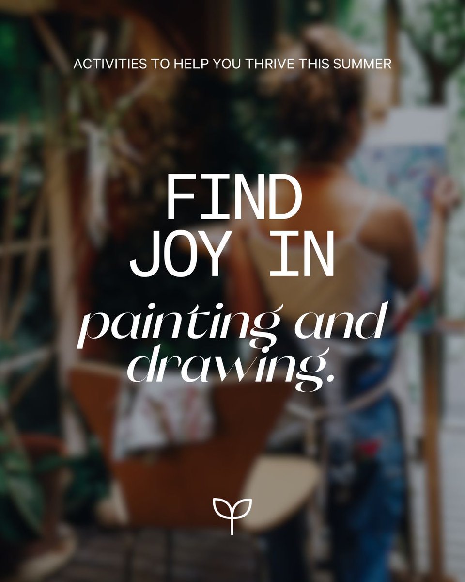 Looking for a mindful and joyful activity this summer? Find joy in painting and drawing! Whether you're a seasoned artist or just starting, it's a beautiful way to unwind.

#Art #Joy #Summer #ArtTherapy #SummerActivities #ExpressYourself #JoyfulLiving #Thrive #Thriving