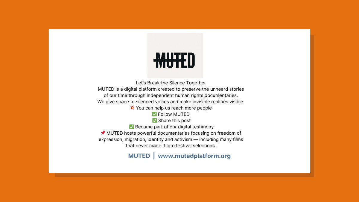Follow and Share MUTED to give a voice to important documentaries!