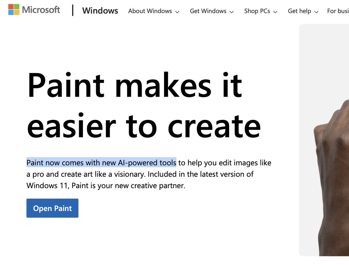 Jason Bosco (@jasonbosco) on Twitter photo Hold your horses
They added AI to good ol’ MS Paint?! Hold your horses
They added AI to good ol’ MS Paint?!