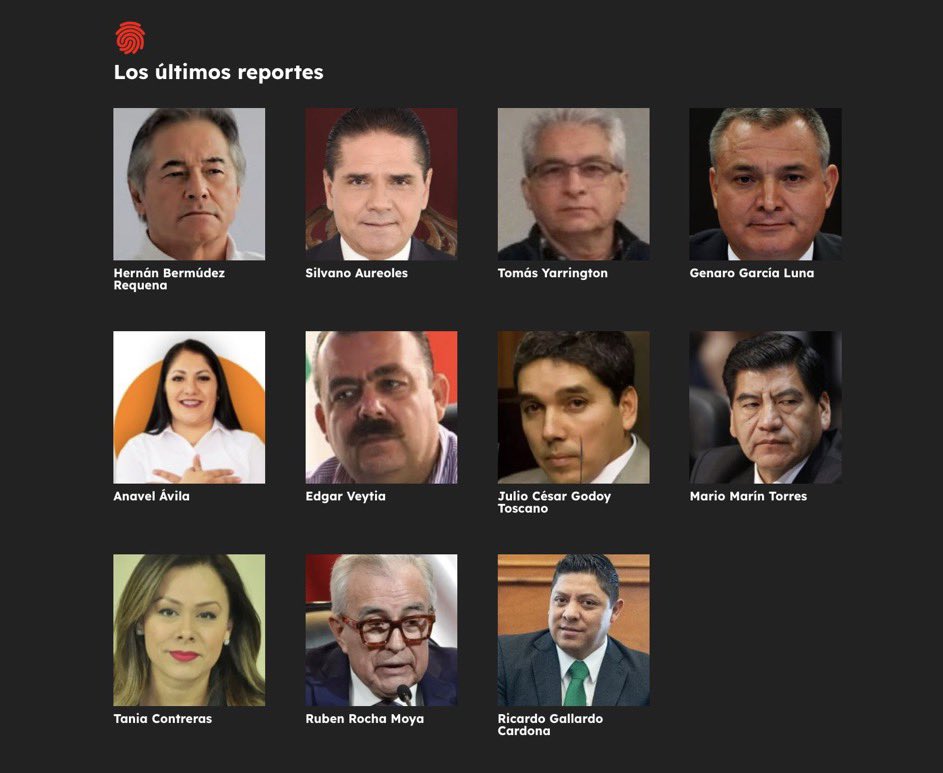 MiguelMezaC's tweet photo. Hoy lanzamos la primera lista de @narcopoliticos_.

Estos son los primeros 11 que incluimos:

➡️Hernán Bermúdez Requena
➡️Silvano Aureoles
➡️Tomás Yarrington
➡️Genaro García Luna
➡️Anavel Ávila
➡️Édgar Veytia
➡️Julio César Godoy Toscano
➡️Mario Marín Torres
➡️Tania Contreras
➡️Rubén Rocha Moya
➡️Ricardo Gallardo Cardona

Aquí pueden ver las investigaciones que prueban los vínculos de cada uno de ellos con el crimen organizado:

https://t.co/azJWD43RK5

Las siguientes semanas expondremos más nombres.