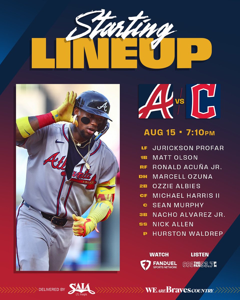 Ronnie's back 😎

#BravesCountry