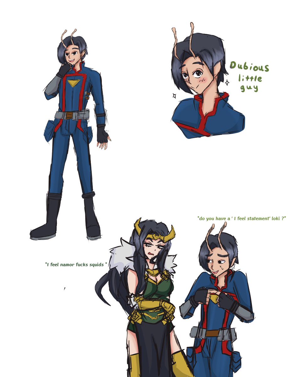 2strawberry4you's tweet photo. Genderbent mantis anyone ? #MarvelRivalsfanart #mantis #loki #marvel_rivals https://t.co/dvoXdaVvKZ