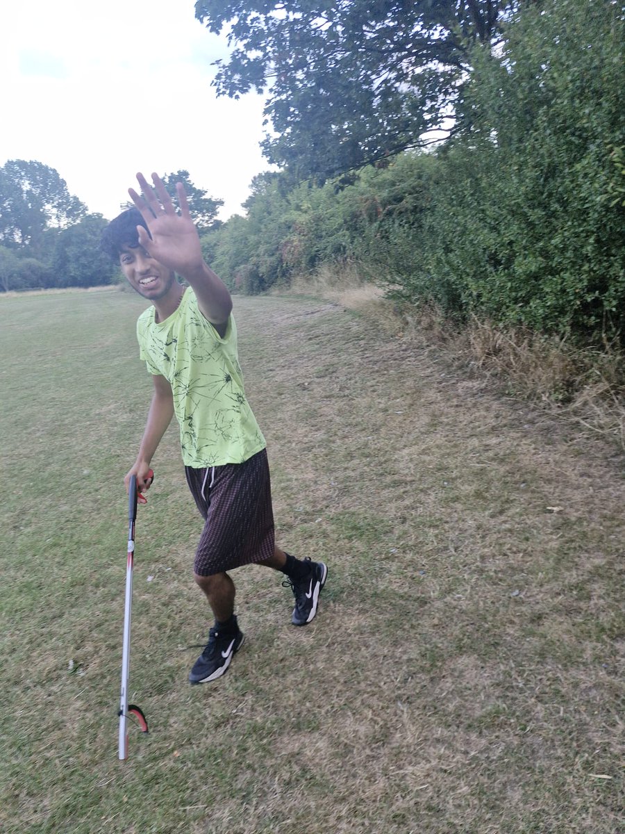 Litterwatch1's tweet photo. Yesterday, Mary Joy's nephew, Alfred, joined her on a litter pick. Today, they're back at it. We managed to get a photo of the amazing duo. Our #volunteers and their families mean so much to us. #Community #LitterPicking #sandwell #yewtree #westbromwich https://t.co/G9flF80oaI