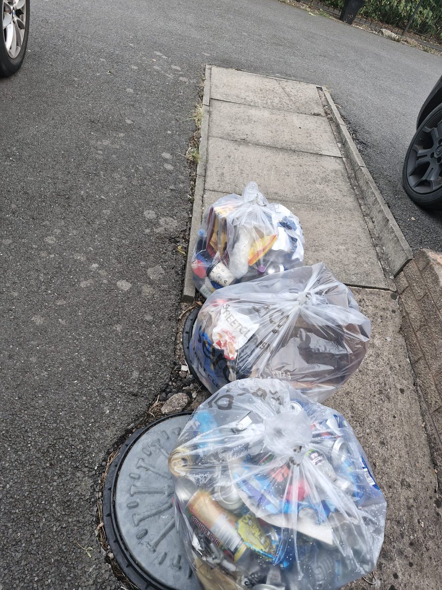 Litterwatch1's tweet photo. Yesterday, Mary Joy's nephew, Alfred, joined her on a litter pick. Today, they're back at it. We managed to get a photo of the amazing duo. Our #volunteers and their families mean so much to us. #Community #LitterPicking #sandwell #yewtree #westbromwich https://t.co/G9flF80oaI