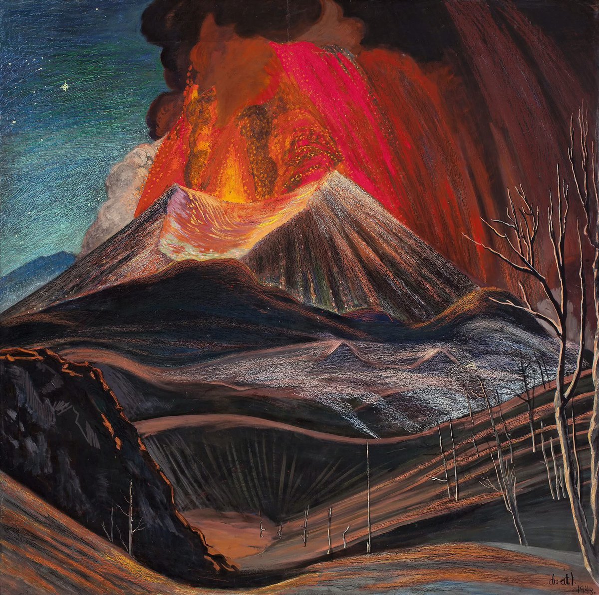 MUNALmx's tweet photo. En su aniversario luctuoso, recordamos al visionario artista, naturalista y explorador Gerardo Murillo, conocido como el Dr. Atl. Su pasión por la tierra mexicana y su talento dejaron un legado invaluable en el arte y la cultura de México. Su visión y obra siguen inspirando a nuevas generaciones, recordándonos la riqueza de nuestro patrimonio natural y artístico.

¿Cuál es tu pieza favorita de este artista en la #ColecciónMUNAL?